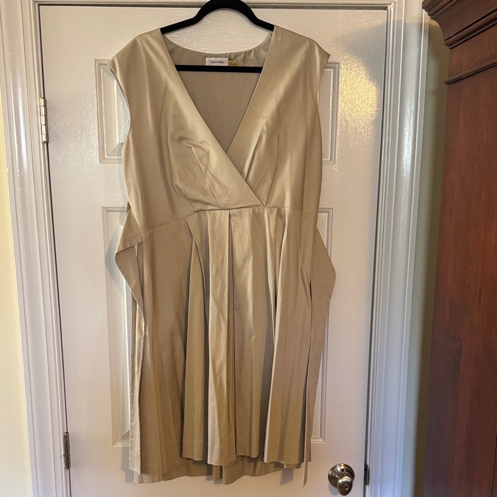 Calvin Klein Beige Midi Dress